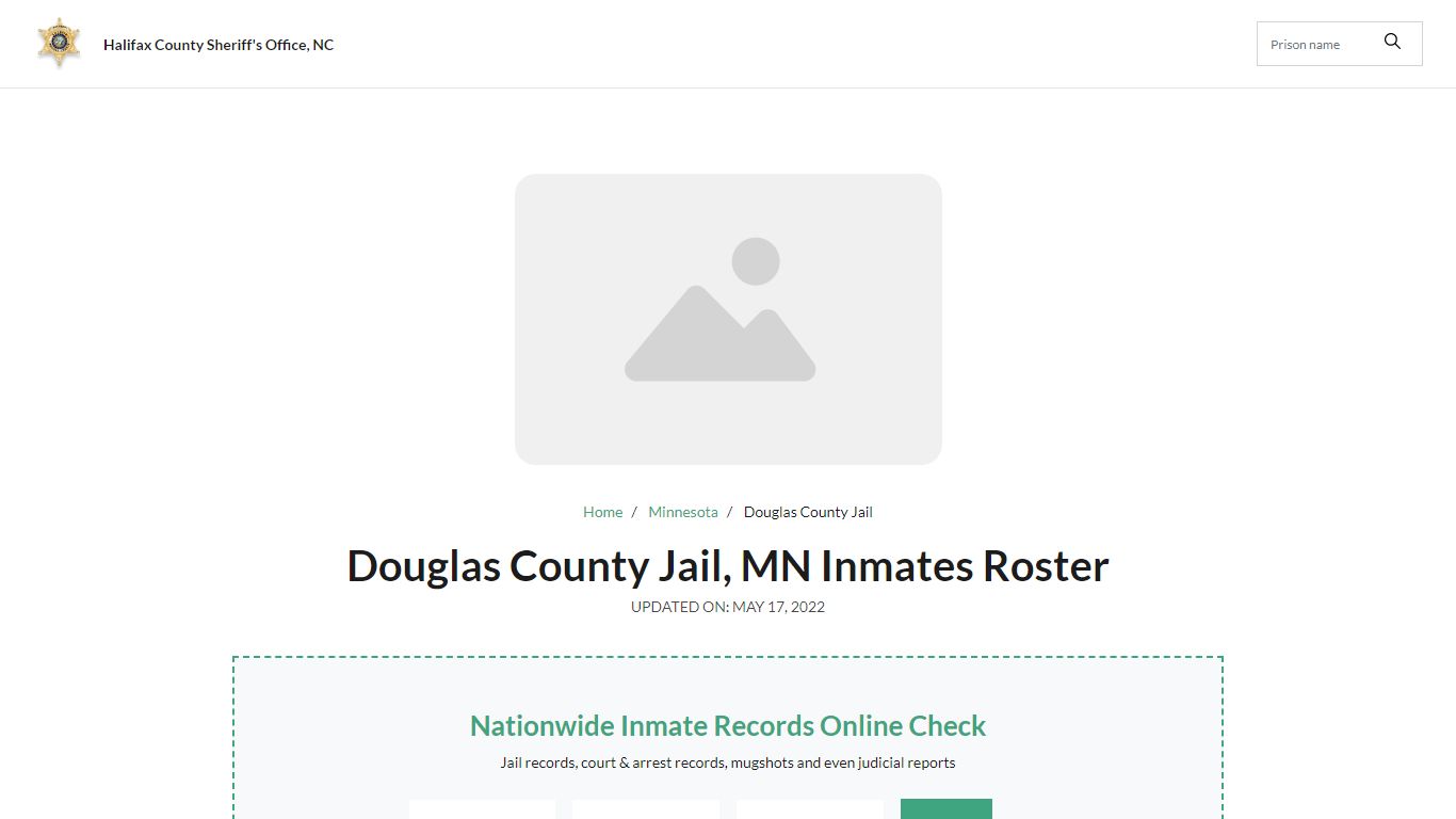 Douglas County Jail, MN Jail Roster, Name Search